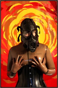 Lady Arrakis - Gasmask Galore  7 Different Gasmask Worn By Latexclad Lady