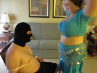 Mistress Christine Tease Her Bound Slave Boy