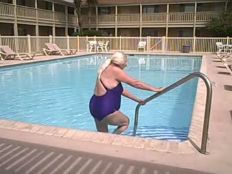 Sexy Mature Blond And Fat  At The Pool - The ladies are playing and modeling at the pool a e=sexy mature lady and her fat or bbw ********! They are in swimsuits  around and in the pool shows them and you can listen to their private conversations sorry it wont show all the movie and it starts with the ********!