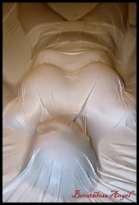 Angels First Vacbed - Angel in a vac-bed. Well, unlike most of the beds out there, this one is made of vinyl. What’s the difference you ask? Watch and find out. I believe angel looks great wrapped in vinyl, wouldn’t you agree? Especially when it has no holes! Oops, gave away the secret . . .
