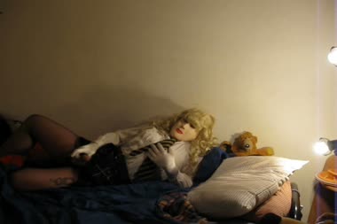 Fetish Trans - Female Masked Schoolgirl Masturbation