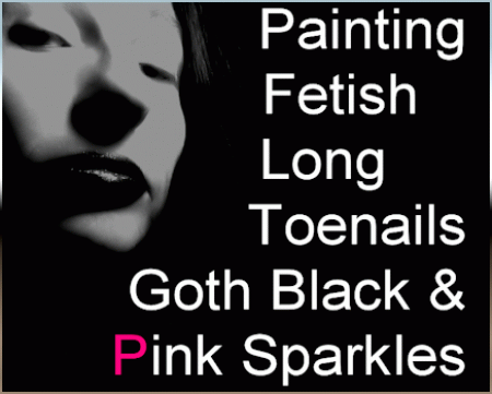 Mistress Cleo - Goth   Goth Black  Pink Sparkles