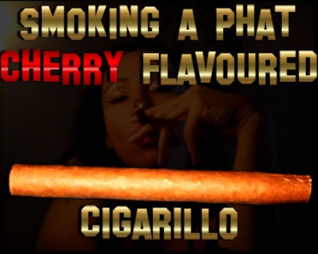 Smoking A Big Phat Cherry Cigarillo - Smoking a big phat cherry cigarillo - smoking fetish by candlelight, sexy smoking a phat cherry flavoured cigarillo