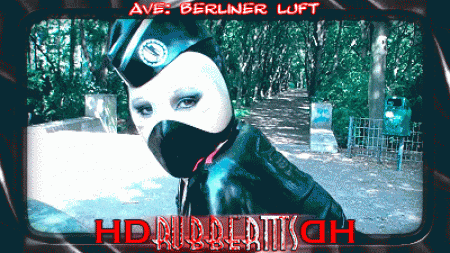 Berliner Luft  Air Of Berlin - As always in hd... Avengelique was visiting berlin, attending a rubber event, and so she was clad in latex quite some time...Here she strolls around in a public park, posing at strange fountain - and when the time was right, well, when her bladder was full, she simply releases her sweet golden shower into the basin...