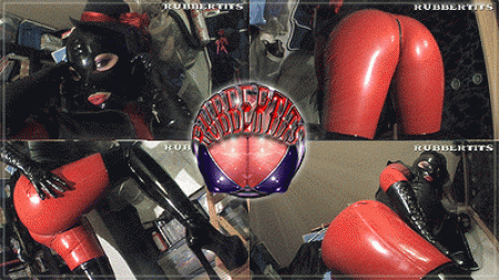 Heavy Rubber Showstopper Avengelique - Its time for a new clips, friends! In this one, we see mistress avengelique in a nice, shiny combination of black and red latex clothing, featuring a very, very tight red leggings with crotch-zipper, a red-black full corset, black gloves, tigh-high platform boots together with a brand-new full-face-mask and a black shirt. See awesome shots of avenegliques latex bound ass from all kinds of angles, while she massages her buttocks and oils the up. After that the performance continues with taking off the shirt, carssing it, massaging her whole body with it. See lots of kinky tit-fondling and her lustful eyes.... As always yo will experience the full load of latex-fetish with professional editing, striking angles and more shiny rubber than your cock can take. High quality 512x288 wmv, 16:9, stereo live-sound. Ahh - and dont forget to check out the end of the clip for a preview of what is to come next!