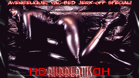 RUBBERTITS - SHINY, KINKY & BIZARRE LATEX SEX - Heavy Rubber Vacbed Jerkoffspecial