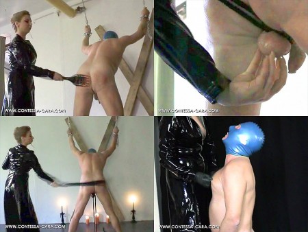 Corporal Punishment 1 - Slave marco, today, has to adore contessa cara`s amusements! Bound to the wooden cross, his eggs are bound severe and his nipples are pulled very painfully. Also his ass has to adore the mistresses strict punishment with her most ended rubber-whip!