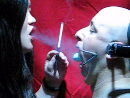 Smoke  Hot Ash For Pearls Pet - No one gives a more seductive or erotic ****** smoking than mistress pearl. In this music enhanced video the asian domina is seen lick-teasing & mouthsoaping her bound pet; she then casually lights up a cigarette and smokes with ****** exhalation into his soap-gagged face! Over & over again she continues to ******* him with smoke and tipped ashes into his widely clamped open mouth. A unique fetish session with extreme close-up action and hipnotic strobe lighting during selected segments.