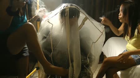 Breathe This  Videos - Smoke Dress Bag Chair
