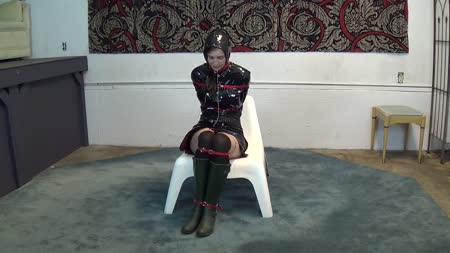 Ana In Raincoat Bondage - This is one of the first clips with ana,raincoat bondage fun,enjoy