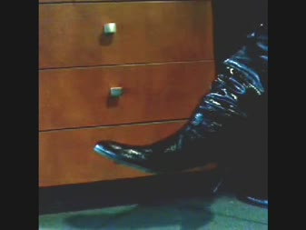 WITHOUT KNOWING ACT (HIDDEN CAM) - Office  Black Boots Aooffice06