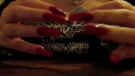 Long Red Fingernail Control  - My best nail control clip yet. Many different hand movements and motions. I suggest some music while you watch. Be put under my control while watching, worshiping, needing and wanting my beautiful long red fingernails.