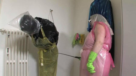 Strict And Pervy Plastic Countrywoman Part 2 Of 4 - Hd clip 1280 x 720 px
the plastic cock slut cindy is now fixed on the wall with a steel chain.
the strict plastic countrywoman karin puts her a pink rubber household glove in the mouth. Then a plastic bag and takes her the air. She also whips the slut with the plastic bag on her head. Till she needs fresh air. Then karin puts a second rubber household glove in the slut`s mouth, puts the plastic bag again over her head and takes the breath again..

die strenge und perverse plastikbuerin 2/4

hd clip 1280 x 720 px
die plastikschwanzschlampe cindy ist nun mit einer stahlkette an der wand fixiert. Die strenge plastikbuerin karin stopft ihr einen pinkfarbenen gummihaushaltshandschuh in die mundfoze. Dann zieht sie der schlampe einen plastiksack ber den kopf und nimmt ihr die luft. Karin peitscht die schlampe mit dem plastiksack ber dem kopf aus, bis sie frische luft braucht. Dann stopft ihr karin den zweiten gummihaushaltshandschuh in die mundfoze, zieht ihr den plastiksack erneut ber den kopf und nimmt der schlampe den atem..