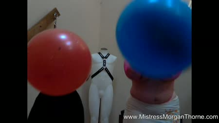 Ms Morgan Thornes Domination & Fetish Clips - Four Foot Balloon Race 720 Mp4