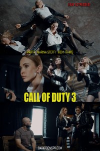CALL OF DUTY 3 - CALL OF DUTY 3

NEW ACTRESSES!!

CUSTOM

CAST: MARTA, IREN, MARINA STEFFI, RAMIS



- police badges attached on jackets or on belts,

- gun holsters for all three girls (hip or shoulder),

- perfect, very expressive make-up and nice hair styles.

- handcuffs attached on the belts,

- leather cap for one or more girls (like in your movie "To Kill or be Killed"),

- sunglasses for one girl,

- hair in bun for some girls.



Elements of the action:

- girls carelessly talking at the beginning, laughing like adolescent students in classroom before the lesson, sitting frivolously on tables/chairs,

- guns put on the table(s),

- commander listening to the phone call with the strict expression,

- putting the guns into the holsters,

- man (witness) shivering with fear telling the girls where the criminal is,

- commander talking arrogantly to this man, two other girls watching him scornfully standing with hands on hips,

- girls calming the man down (verbally and non-verbally),

- searching the place with guns ready,

- one girl fatally hit before the shootout starts,

- commander and another remaining girl in shootout against the invisible opponent,

- self-confident firing positions with legs spread,

- girls exposing their figures to fire but then being hit,

- three individual girls' death scenes, one by one,

- surprised reactions when being hit by the bullet,

- natural deaths,

- real blood holes/wounds,

- bodypile in the final scene,

- the dead bodies only in more unfastened blouses with visible bras and in skirts but without jackets (undressing the jackets, opening blouses and putting the bodies into the bodypile are all out of screen),

- death positions in the bodypile: lying on backs, legs and hands spread, death stares, mouth open, shocked expressions (the bodies can be either put on each other or they can lie beside each other).



Plot:



Scene 1:



Three girls sit in some office/room. They talk carelessly and laugh loudly.

They sit on the tables/chairs or then they stand in the sexy positions. The atmosphere is very light.



They are the cadets of the special academy that train the young students for the dangerous and secret missions.

The girls went through all the lessons but they have not been in the real mission yet.


The academy uses the unified clothes for their girl cadets:

black and white dresses with the black short leather (biker) jackets, black wide belts, black very short miniskirts and white blouses. Only commander can wear black leggings. The police badges on the clothes also show that the cadet is the academie's member.



So the girls are in the these same black and white clothes.

Two girls have black leather miniskirts. Their commander wears leggings.



Their guns lies on the table.



When the girls talk suddenly the phone rings. The one girl (commander) answers the phone and when she listens to the call her cute smile turns into the strict expression.

She is informed that the dangerous sexual criminal is hidden in some place.

She seriously nods her head during the call.



Finally she says to the caller: "Yes, understand it.... Of course, we go there immediately ... No!! We will do it ourselves!".

Then she stops the call.



"Girls, our time finally came! We know where this ugly molester is... Our first mission is really here!".



Two other girls stop talking and one of them eagerly asks: "Really? So we are going to get him just now....?"



"Sure!" commander answers.



All three girls put the guns into their holsters and they leave the office.



Scene 2:



In some place there is a scared man. When three cop girls arrive he tells them:

"I, I, ... saw him.... He, he is still th...there...." he stammers shivering with fear.



"Fine! Are you sure that is him?" the commander asks looking scornfully at the man.

"Yeah..... certainly...." the man answers.

The commander shakes her head with an arrogant smile. This man is just a funny coward for her.

"Ok.... let's get him" she says silently just for herself watching the man.



Two other girls all the time stand self-confidently with their hands on hips and with their legs put apart.

They also look at the man smiling arrogantly.



Then the commander turns to her colleagues and says loudly: "Follow me... Keep together. Shoot him dead if necessary".

The other two cop girls answer at almost the same time: "Yes, commander!".



When they leave the man one girl taps him on his shoulder, nods her head and smiles at him self-assuredly just to show him he should not be afraid. She treats him like he was her much younger brother.



Scene 3:



The girls search the place with their guns ready.



Then the gun shot can be heard. And for one girl her first mission ends before it started.

She is fatally hit into the chest. She only sighs silently and painfully and falls on her back. She dies immediately.



The commander watching this quickly looks at the direction from which the shot burst and she yells:

"Fucking bastard.... He is over there.... Get him!".



The commander and remaining girl hide behind some furniture/boxes etc. and open fire.

They expose several times and shoot bravely.

But the criminal is a very good shooter. 



During the harsh action also these both girls are killed one by one. The deaths of girls are quick and sudden, their self-confident expressions and sexy shooting poses with legs spread are suddenly shocked  and puzzled when they are hit by the deadly bullet. When the other girl is hit the remaining commander does not notice this and she continues firing until she is hit too.



This scene ends with the shots on three dead girls' bodies.



Scene 4:



The man who before showed the cop girls the place still waits in the same point.

He only heard a lot of gun shots, shouts and screams. Then there is dead silence.

He still shivers with fear but he believes that the three well-trained and brave cops managed to get one man.

But the silence lasts and nobody returns.



After endless minutes the man sighs deeply and finally dares to enter the place. 

And the scene he can suddenly see is horrible and unexpected.



The girls lies dead in the bodypile.

Their murder undressed their black jackets. Then he opened much wider their tender white blouses.

The girls' bras can be seen. There are big blood holes on the tender girls' chests/throats/foreheads.

Their dead eyes stare into the emptiness and their mouth are helplessly and uncontrollably open.



The man shockingly watches this terrible picture uncapable of any movement.

But then he realizes that the criminal could still be there so in panic he runs away.



The film ends with the detailed shots on the bodypile and on the faces and bodies of the dead girls.