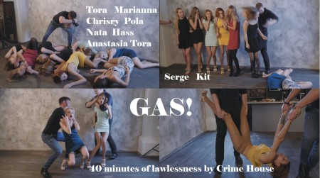 GAS - GAS!
Starring:
Marianna, Tora, Anastasia, Hass, Pola, Mary, Christy, Nata, Kit, Serge
40 minutes long!
New Crime House model Anastasia (available for customs!)
About 50 deaths and knocked outs! 
	 Contains:
8 girls were poisoned by gas 
8 bodies  were carried by two men to the sofa one by one
8 girls were killed by gas in the bed
8 girls were knocked out by choking 
8 girls were chloroformed and poisoned by gas one by one 
8 girls had their necks broken 

Fetish elements: 
Clothes: 
Short dresses, high heels and summer shoes, pantyhose
Death way:
Knocked out, chloroform, gas poison, neck break, choking 
Other fetishes: 
Plenty of carrying, leg touching, limb fetishes

Plot
Two photographers invite 8 supermodels to the photoshoot but men has dark plans for this shooting  to poison girls by gas and have fun. 
The set includes different attacks.