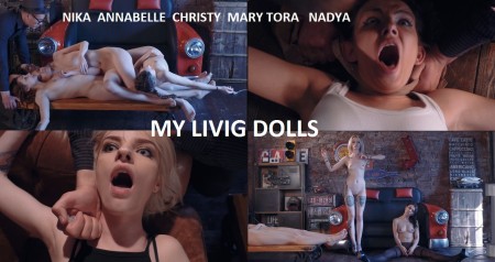 My Living Dolls - Starring:
Nica, Mary, Christy, Nadya, Tora, Annabelle, Kit
Consists:
2 great strangulation scenes
Freezing
Living dolls
Deadly injections
3 neck breakes
Moving naked dead bodipiles
Dead girls and living frozen girls in one bodypile
All girls die in the end
 The living frozen girl with a Dictaphone in her belly! When you push it she says: Mummy! like dolls do it!

Plot

A man has a installation of dolls. He invites his female friends to show his modern collection. But the dont know its not just a product of art but dolls made from real girls. They also dont know thy are following victims of this terrible maniac and they are next dolls.

If you like this clip please check out
Mannequin Maker
FREELANSERS 
TRUE ART or FONTAIN 

19 $ first weekend! Basic Price is 29$! Save 10$ buing it now!
