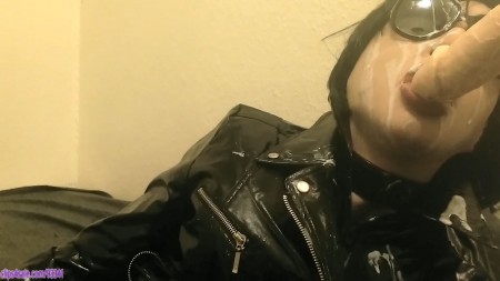 Pvc Sixties Biker Slut Worships Cock Part 2