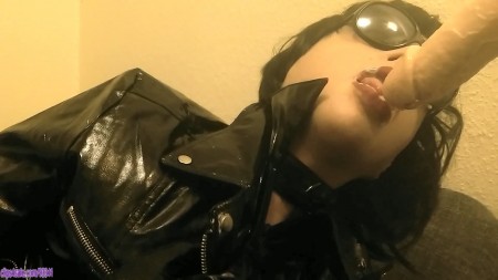 Latex Roxie - Pvc Sixties Biker Slut Worships Cock Part 1