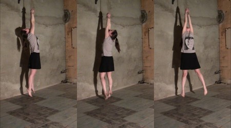 Torture with hanging for hands