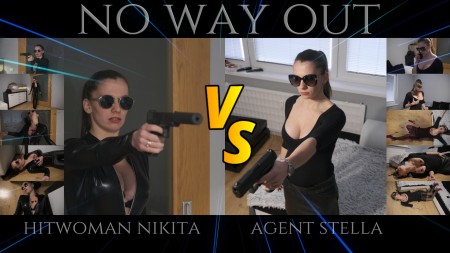 No Way Out Agent Stella Vs Hitwoman Nikita - Agent Stella is finally done, she has done her last mission for "the agency" but her boss has another idea. He calls her but she refuse with anger. After the call her good friend tries to warn her that unstoppable hitwoman Nikita is coming for her because nobody leaves "the agency" there is no way out. Now it seems that is easy money for the Nikita.


    elements: F vs F, female, shooting, shots, gunfight, shootout, chest shots, breasts shot, heart shots, story with twist, betrayal, bad language, swearing, dialogs in English, dying agony, surprise attack (shot to the back), sounds effects, digital blood effects, fake blood, demise, peril, fatal mistake leads to the end of cocky arrogant "winner", no winner