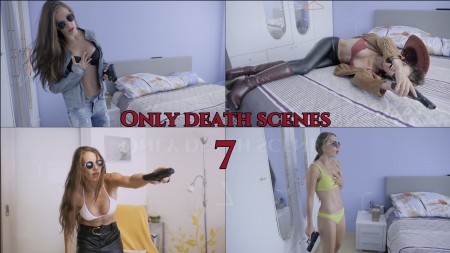 Only death scenes 7 - "Only death scenes 7"

- 20 minutes gun fun video (digital blood only)

- 19 death scenes

- 4 outfits

- speaking in English

- arrogant acting in some scenes

- chest shots, heart shots, back shot, belly shot

- gun with silencer sound effect

- meat/control shots in some scenes

- slow motion in some scenes