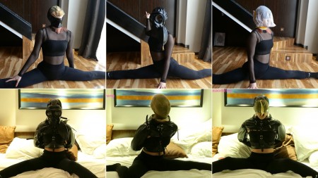 Breathplay Xiaomeng - Xiaoyu Hooded Bagged and Wearing Gas Mask